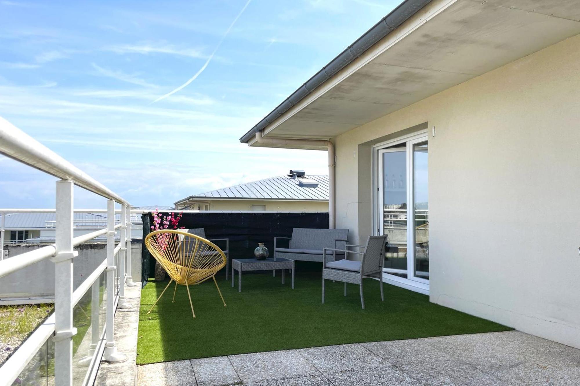 Le Rooftop - Terrasse - Parking - Piscine Caen Exteriör bild