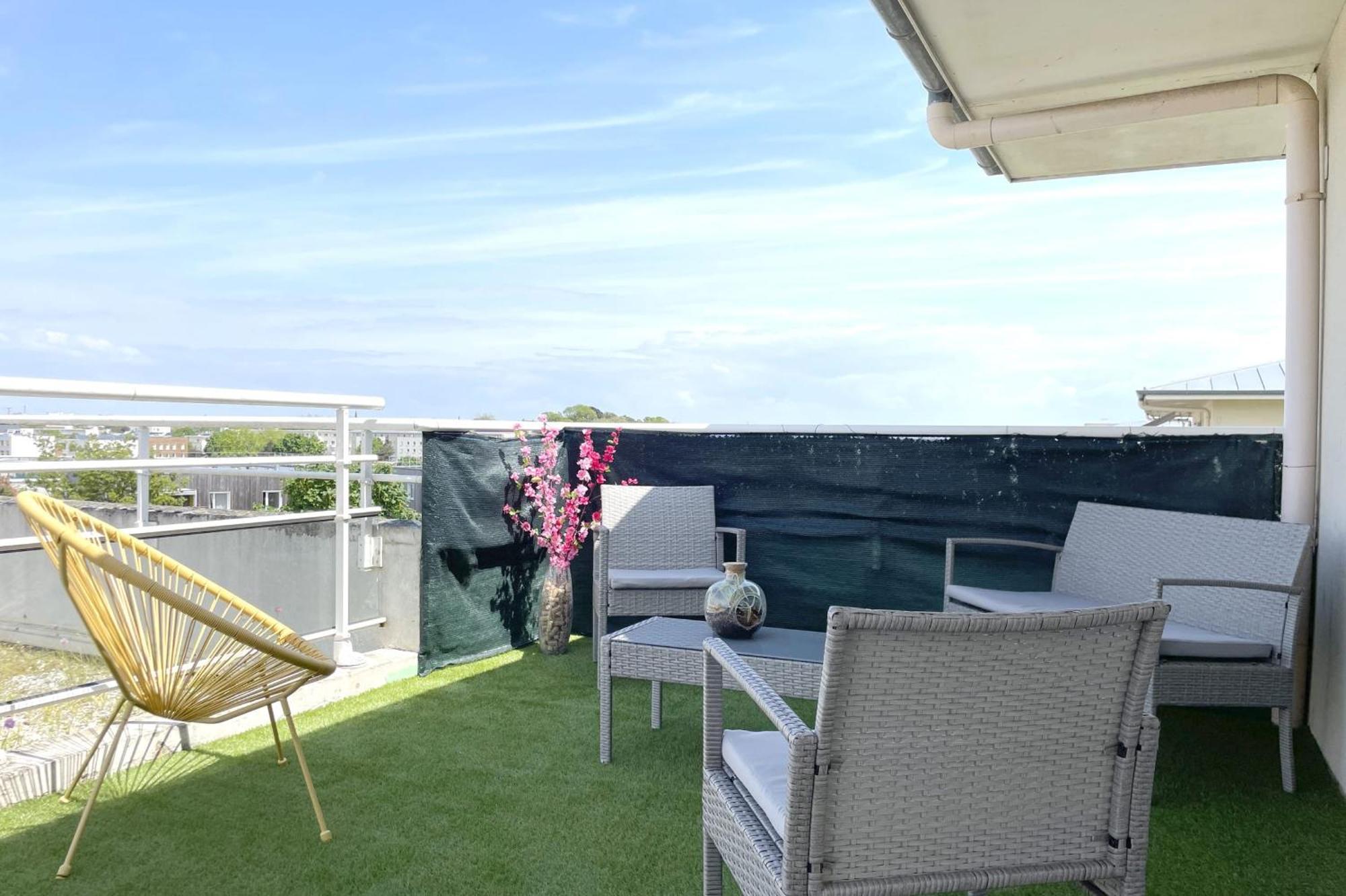 Le Rooftop - Terrasse - Parking - Piscine Caen Exteriör bild